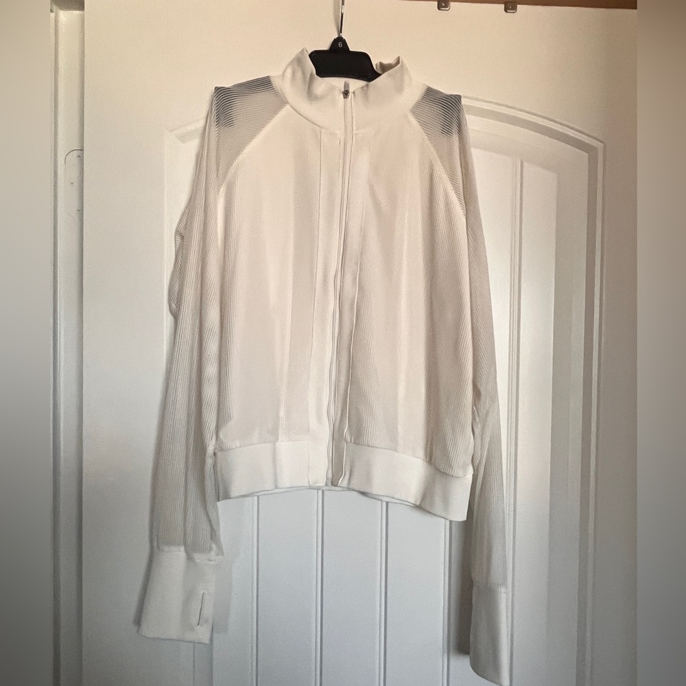 Zyia White Women's Zipper Front Jacket